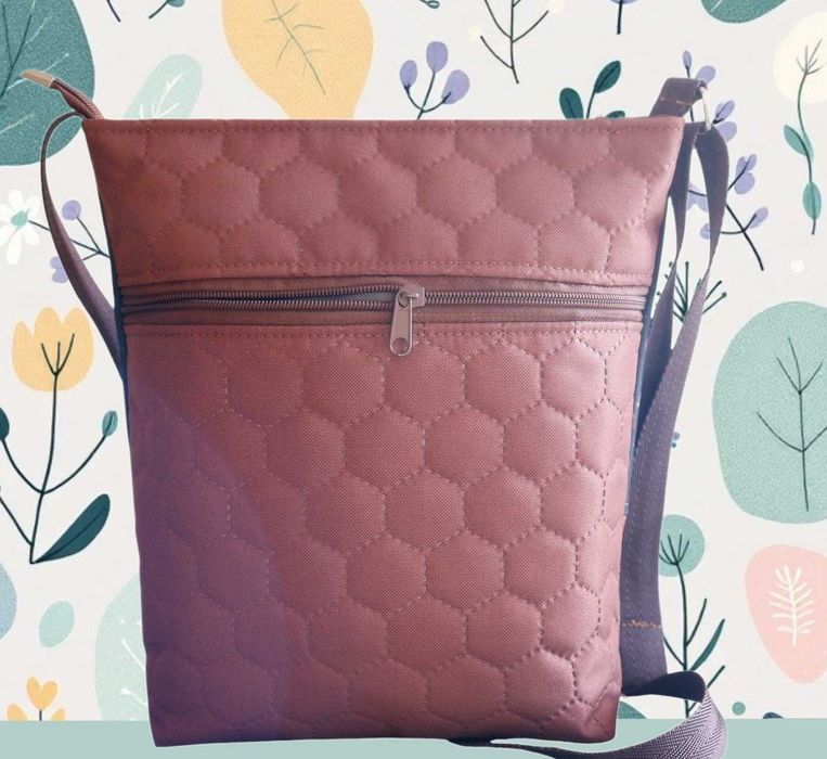 Torebka listonoszka z motylem wodoodporna PL handmade