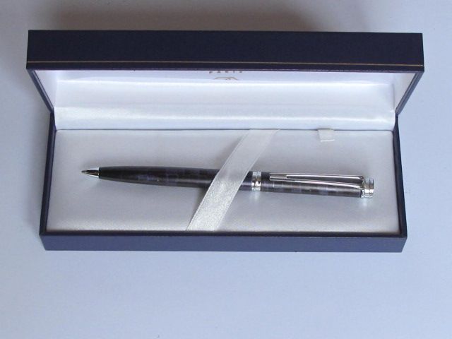 Długopis Waterman Harmonie czarno-granatowa krata marmurowa