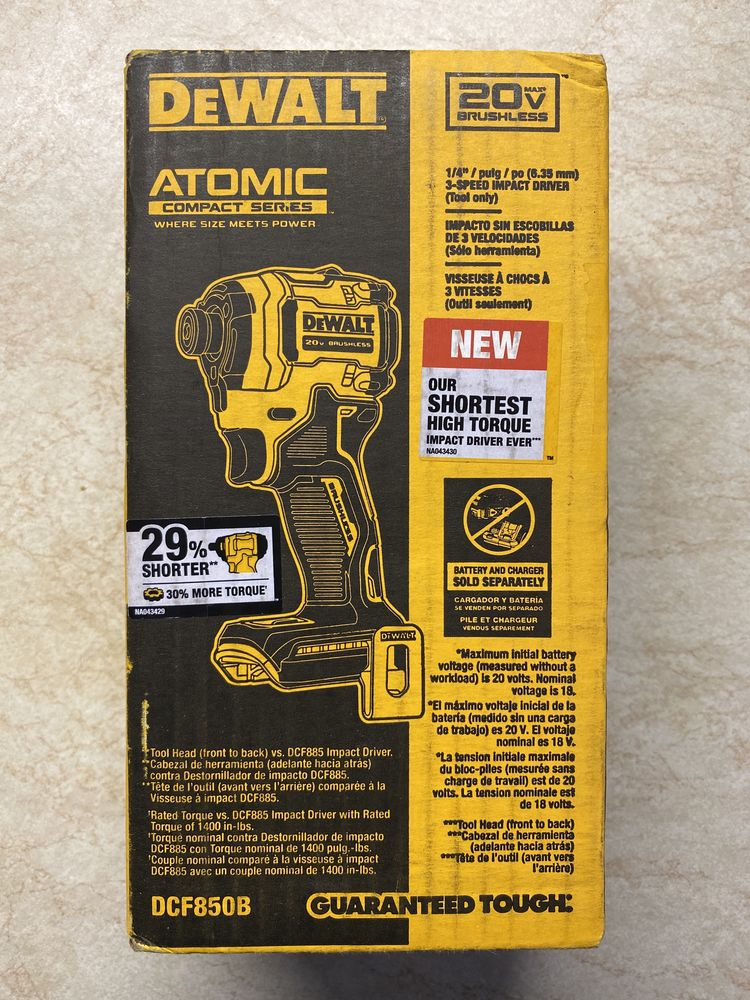 Импакт Dewalt dcf850 шуруповерт