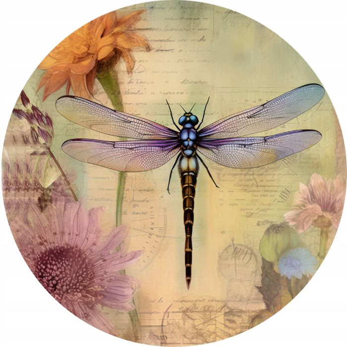 Podkładki pod talerz x4 full print Ważka dragonfly