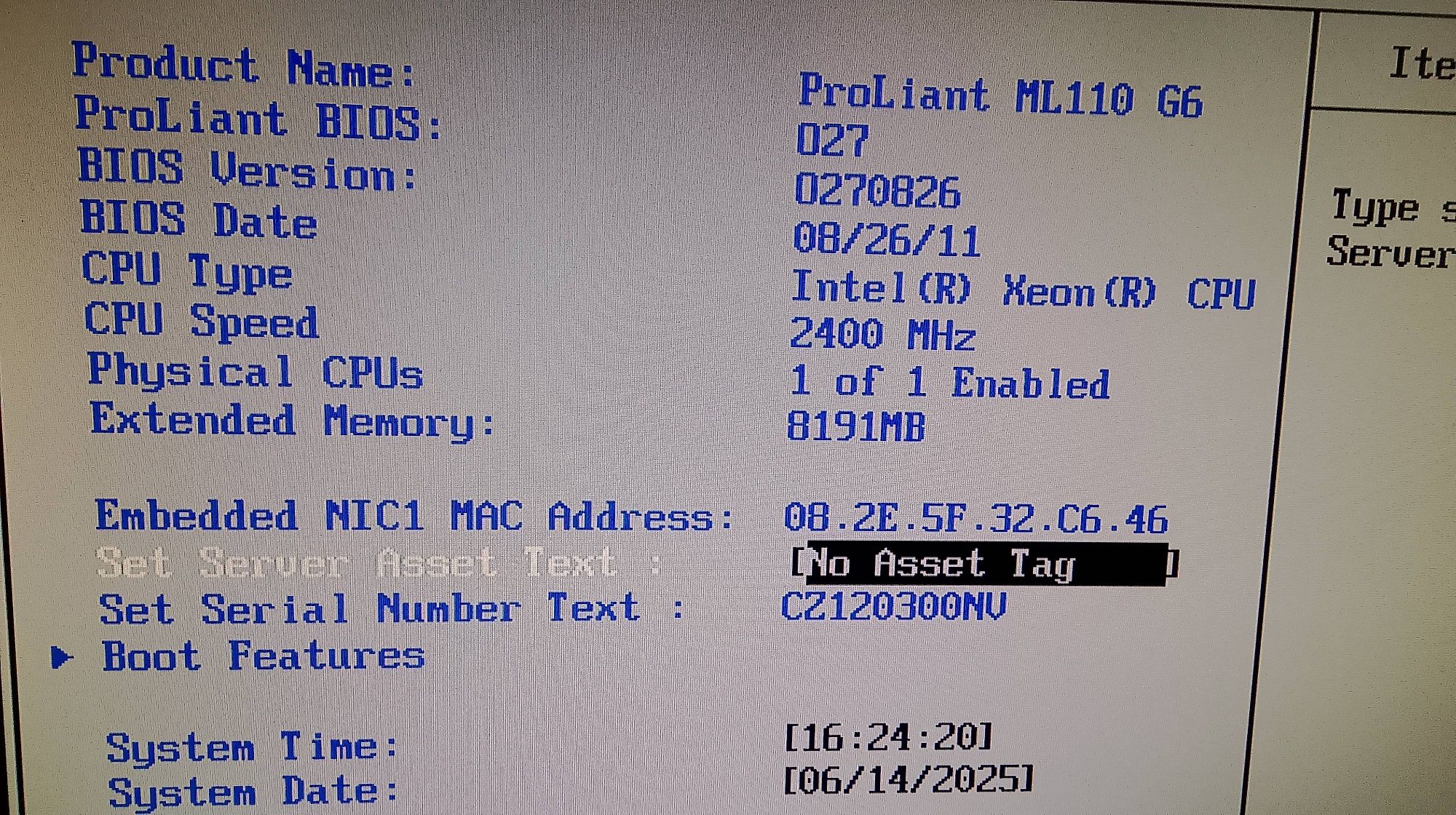 Komputer (server) HP proliant ml110 g6 w pełni sprawny