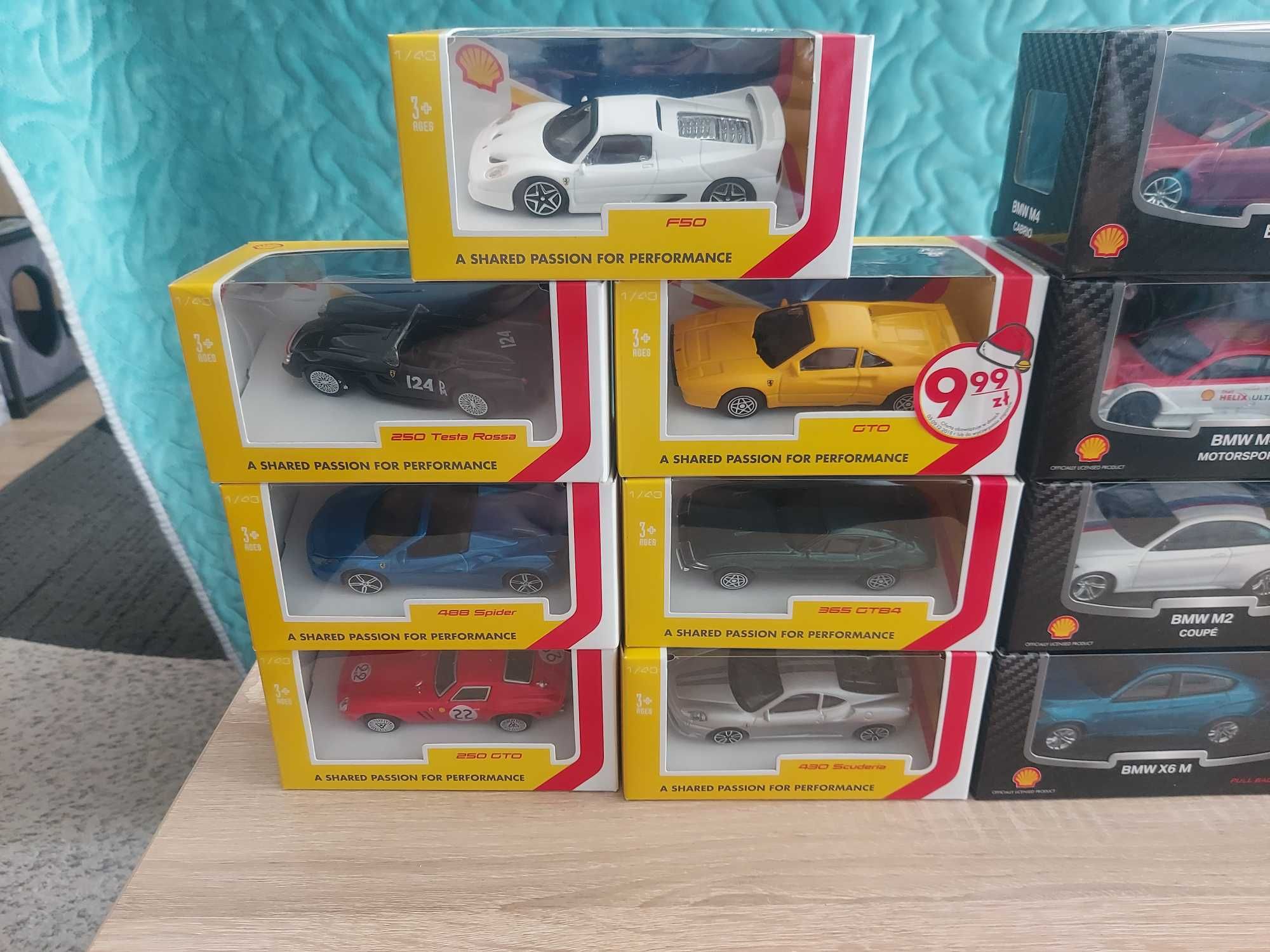Samochody i motory z Shell modele