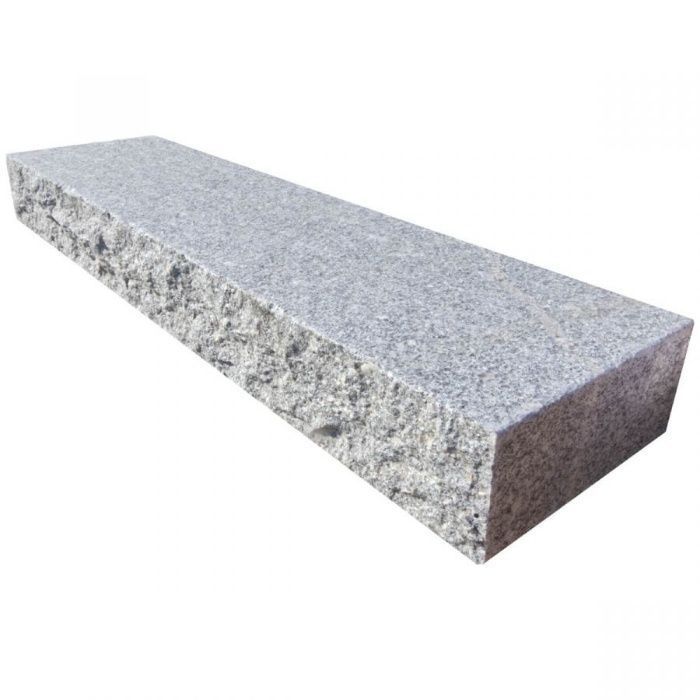 Stopień / Blok granitowy G603 łupany i płomieniowany 130x35x15 cm