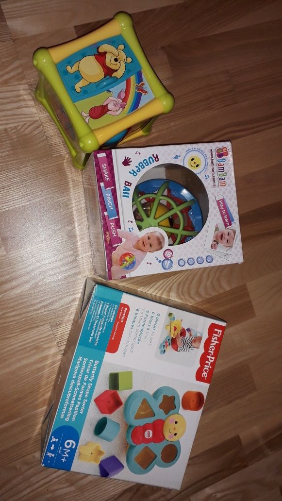 Zestaw zabawek sorter Fisher Price kula kostka