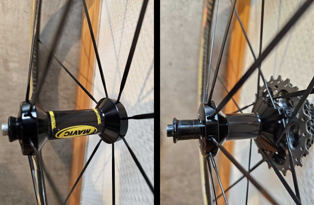 koła Mavic Cosmic Carbone, na szytkę, stan idealny