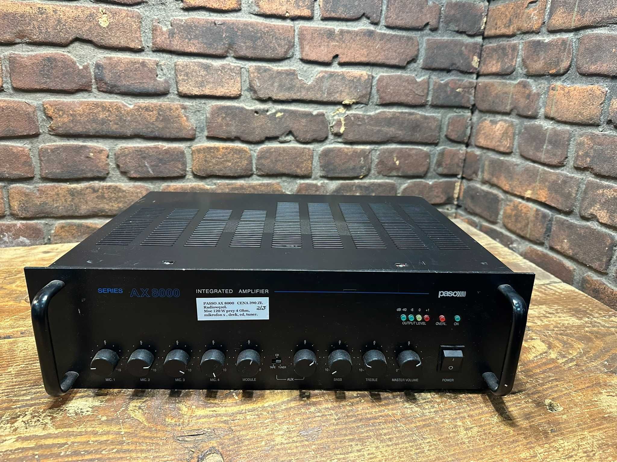 Końcówka mocy radiowęzeł AX 8000