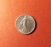Francja - moneta 1/2 Franc 1971  - rzadkość!