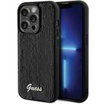 Etui Guess Sequin Script Metal na iPhone 13 Pro Max - czarne