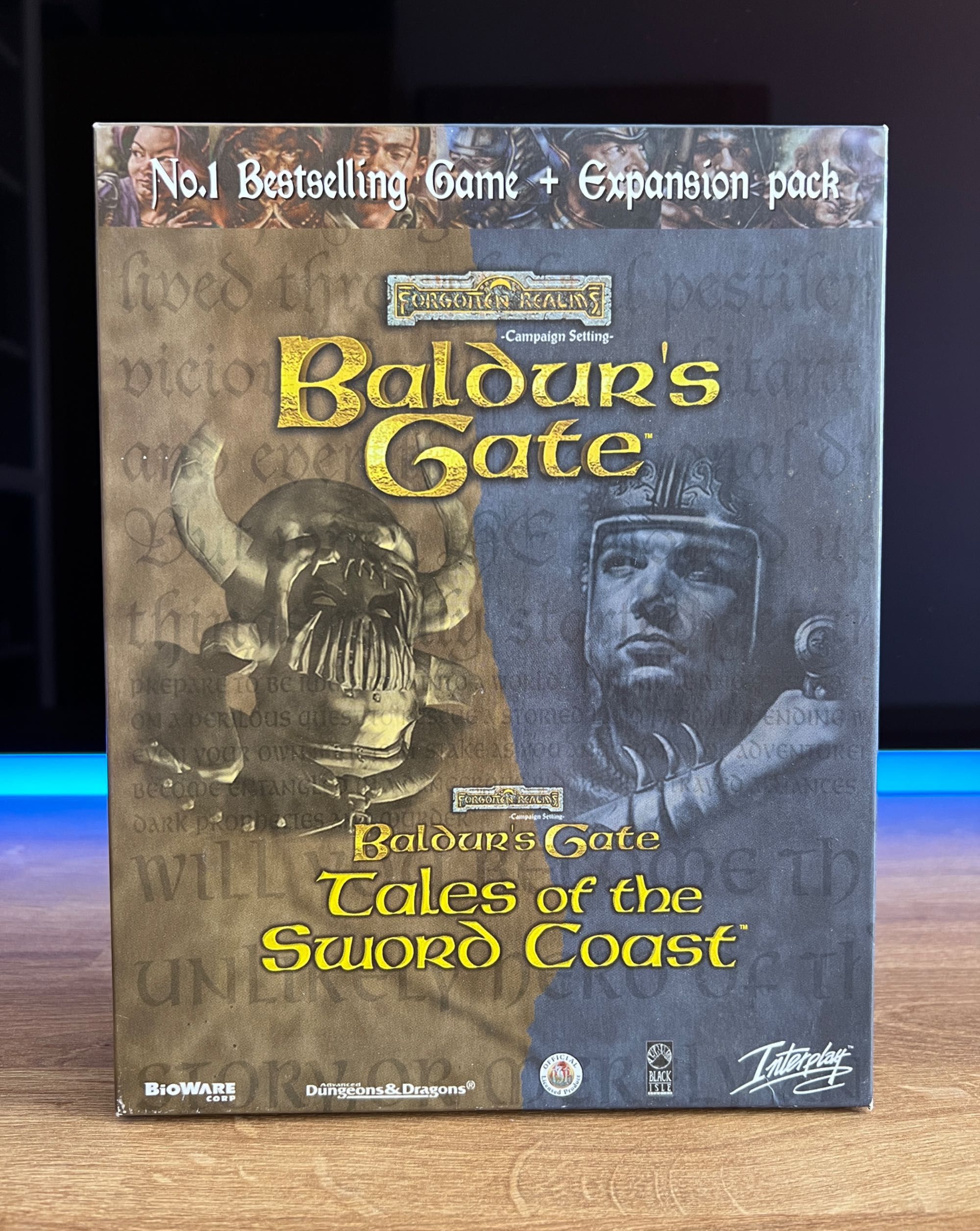 Baldur's Gate + dodatek (PC EN 1999) BIG BOX kompletne wydanie