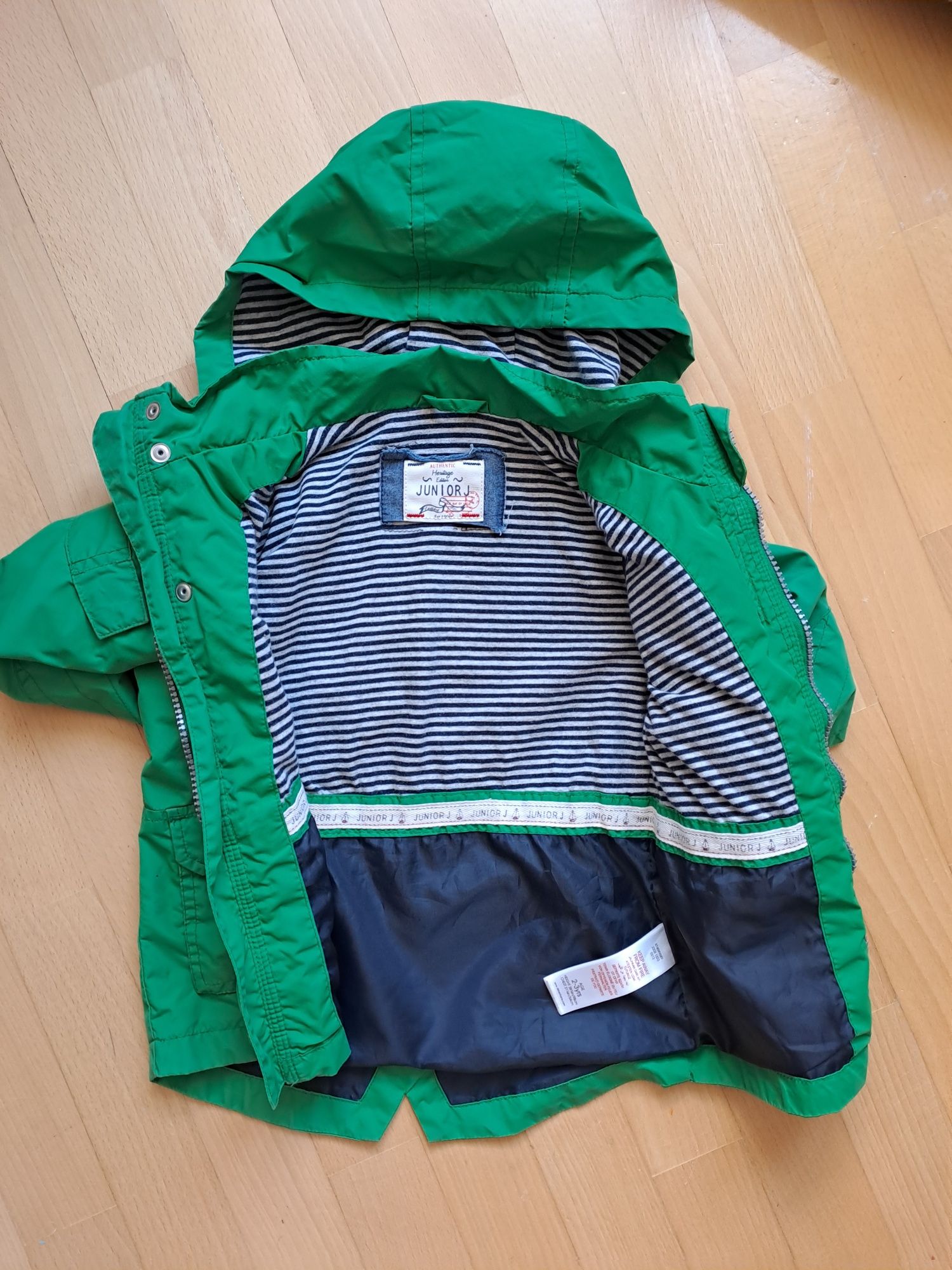 Зелена курточка парка на 2 - 3 роки