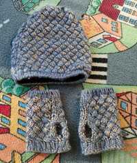 Czapka damska zimowa rękawiczki damskie zimowe Quiosque