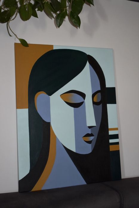 Nowoczesny obraz portret minimalistyczny