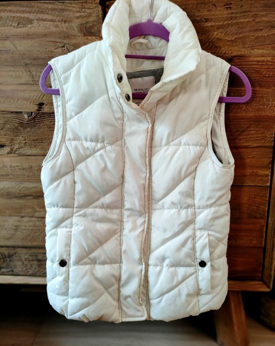 Kamizelkal ecru bezrękawnik ZARA Rozm.36 S