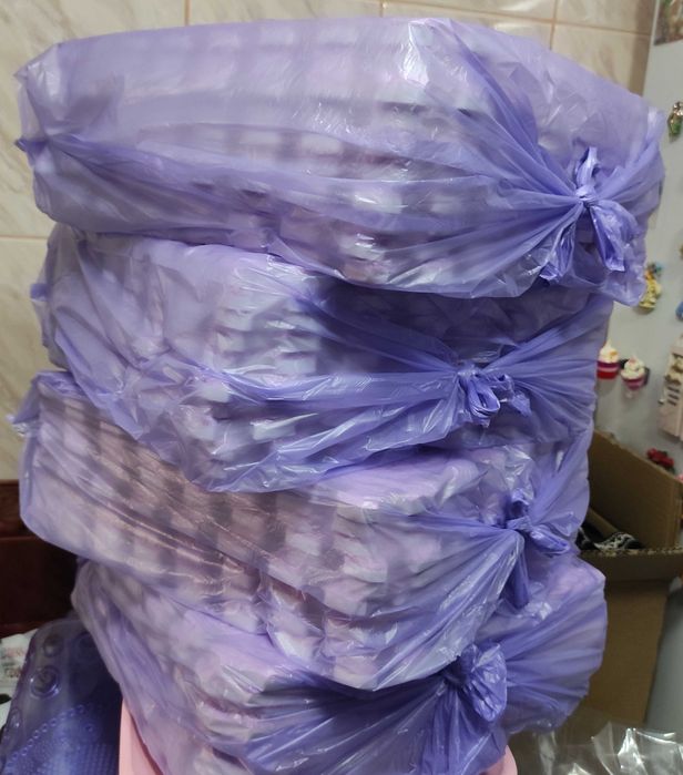 Килим-пазл бузковий світло-фіолетовий колір (40шт.)