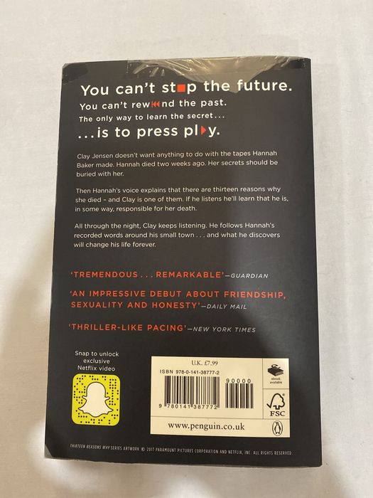 Livro 13 Reasons Why em Inglês