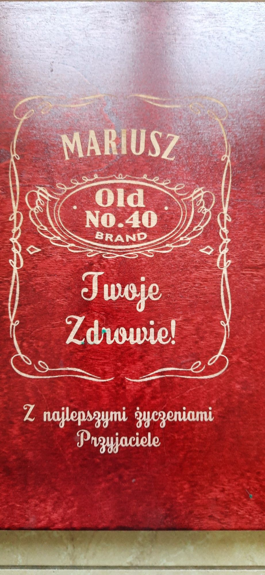 Prezent 40lat karafka 4 szklanki 4 kieliszki Pudełko