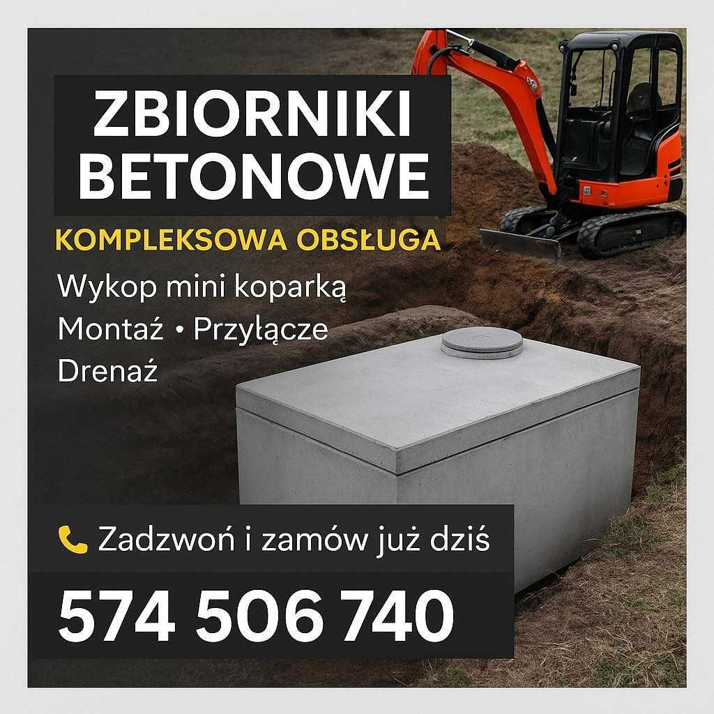 zbiorniki betonowe na szamba/deszczówkę producent