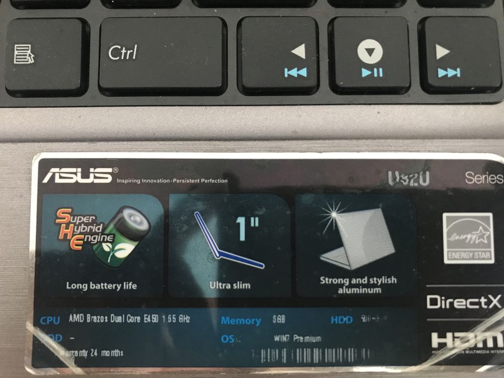 Portátil ASUS U32U