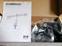 IKEA STUBBERGET Wspornik Uchwyt na 2 monitory do 27 cali