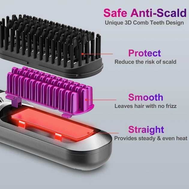 Продам Акумуляторну щітку для випрямлення волосся HOMELYLIFE LM-683