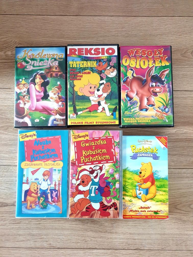 3x kaseta VHS Kubuś Puchatek