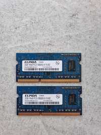Модуль пам'яті SODIMM ELPIDA 2+2GB 1Rx8 PC3-10600S-9-10-B2 DDR3 1333Mh