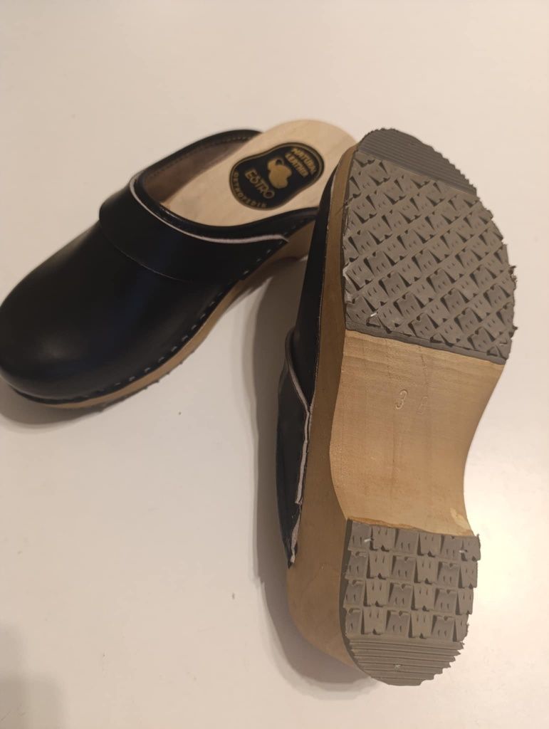 Drewniaki damskie skóra naturalna 35-41
