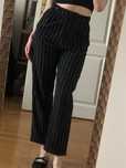 Spodnie w paski eleganckie dla niskich 34 pull & bear garniturowe