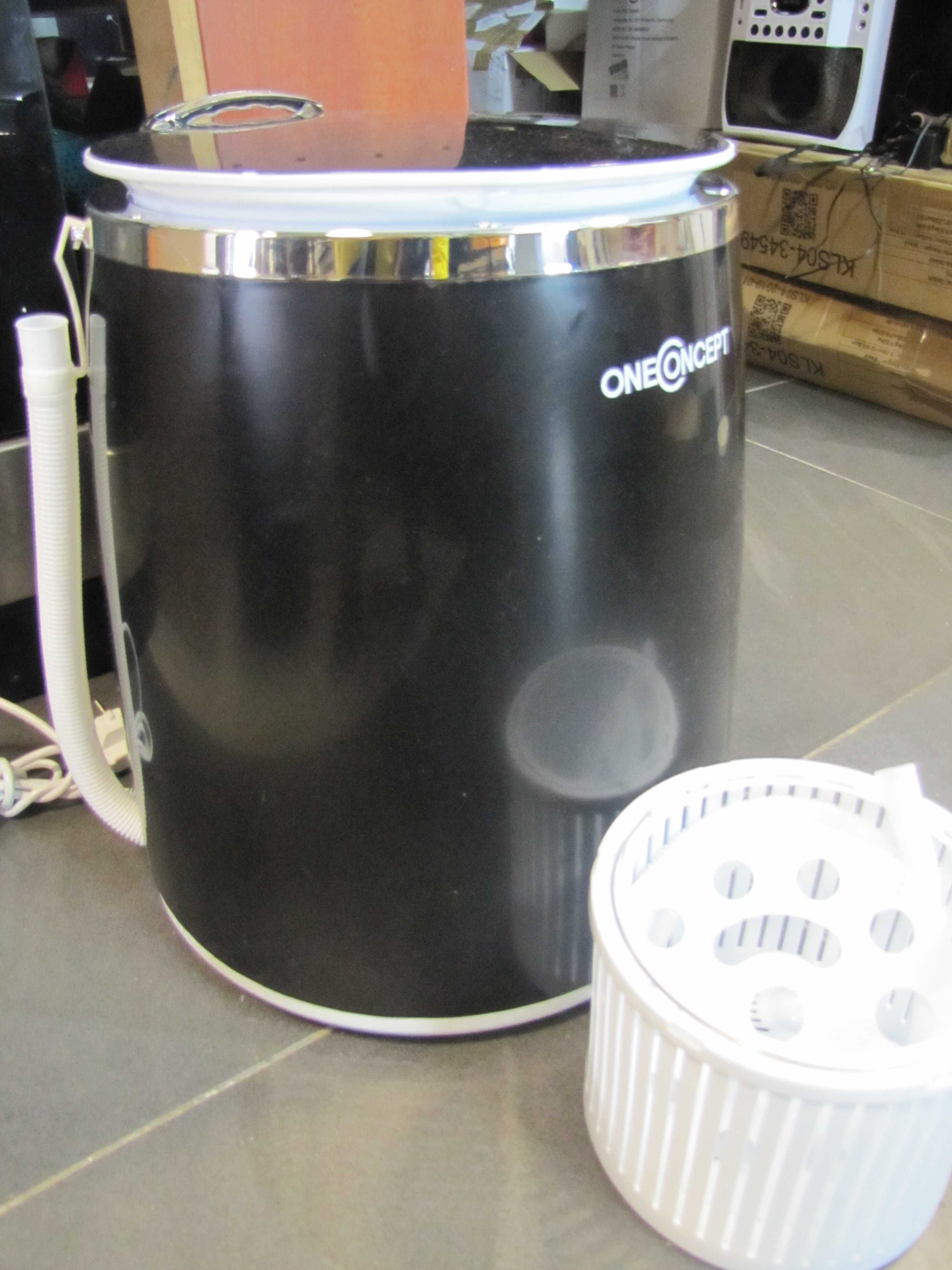 Pralka mini kempingowa z wirówką OneConcept 3,5 kg 260W czarna