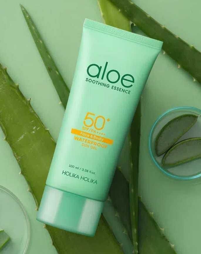 Holika Holika Aloe Waterproof Sun Gel SPF50 żel do twarzy wodoodporny