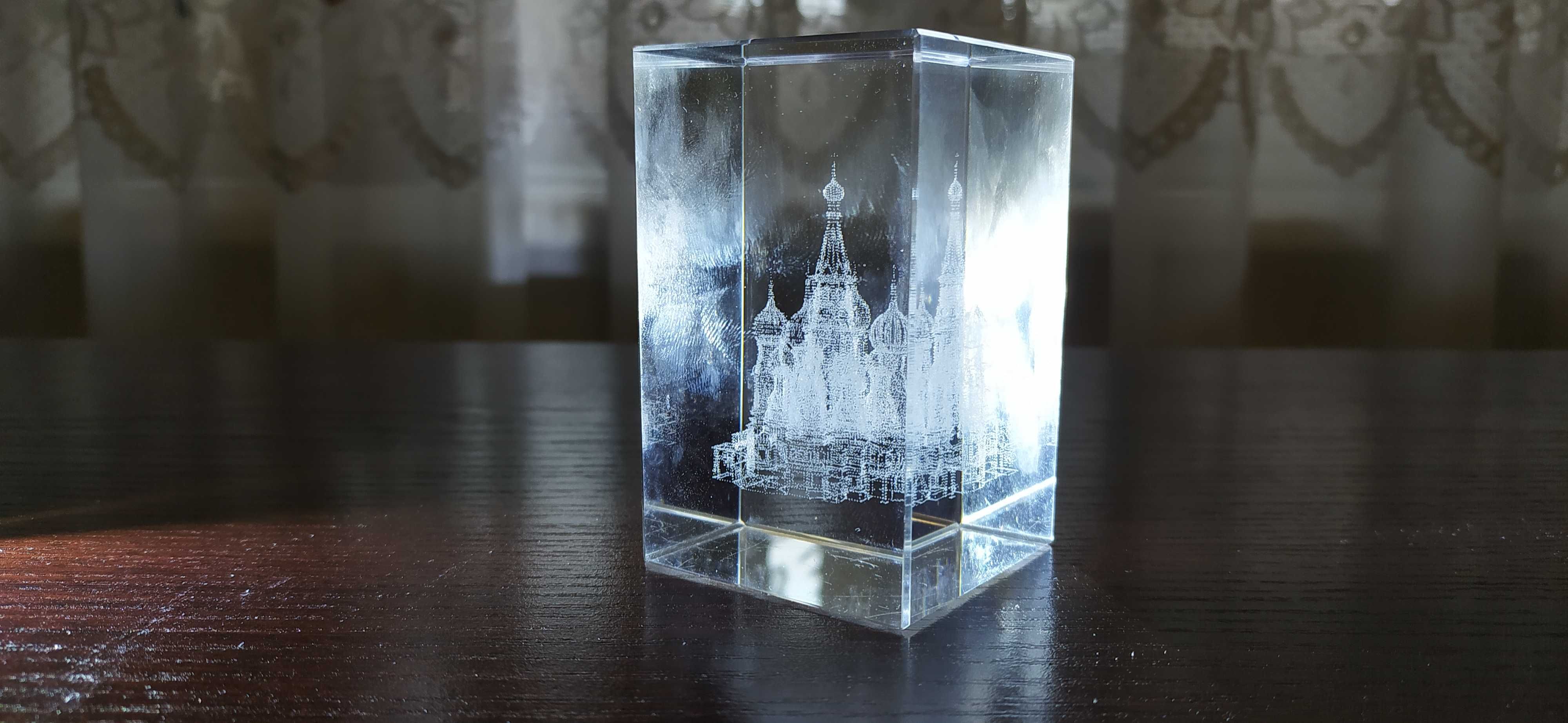 3D Кристалл c Гравировкой Собор Покрова́ Пресвятой Богородицы