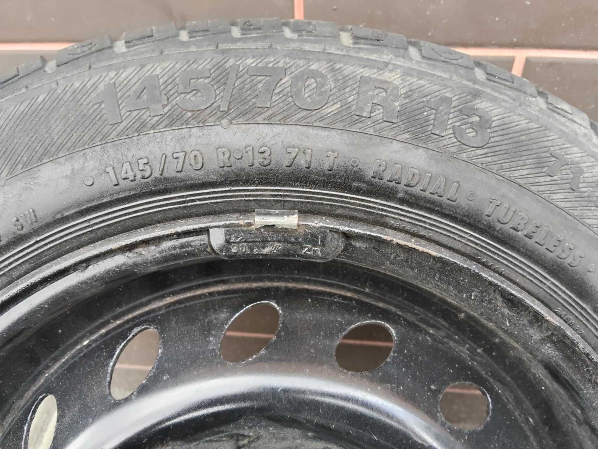 Felgi Seicento Cinquecento stalowe 13 cali  z oponami letnimi komplet!
