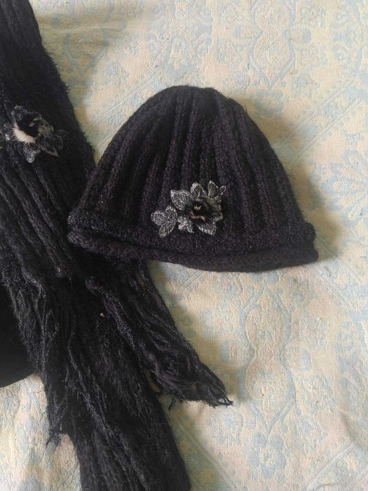 шапка берет жіноча тепла комплект