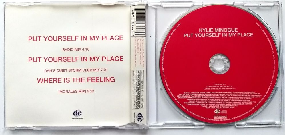 CDs Kylie Minogue Out Yoursrlf In My Place 1994r