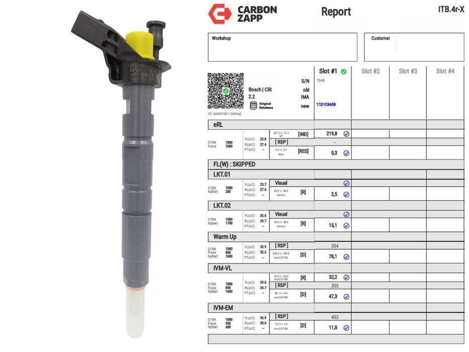 Regenerowany wtryskiwacz 0445.115.029 Bosch VW 2.5