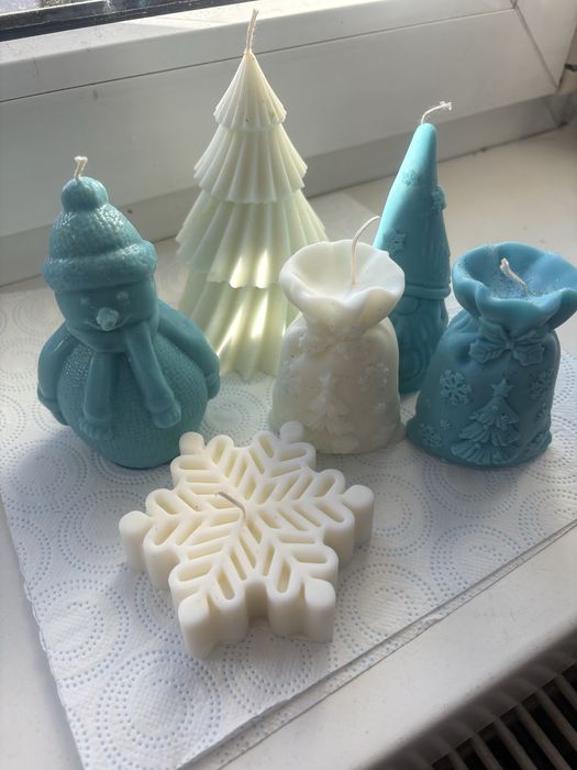 Świece sojowe recznie robione - zestaw