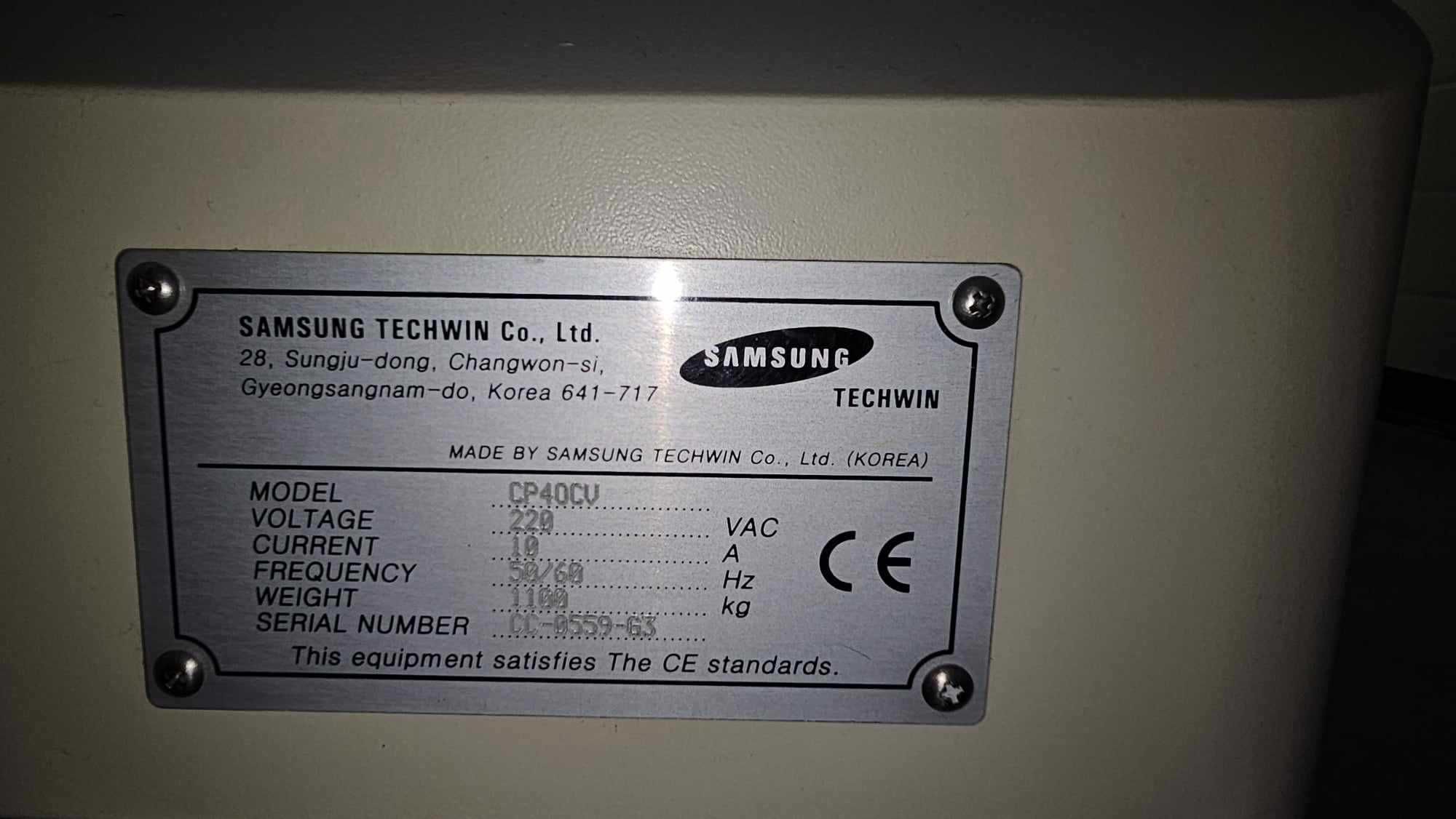 SAMSUNG CP40CV  Automat Pick and Place