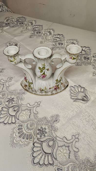 Ceramiczny ozdobny świecznik