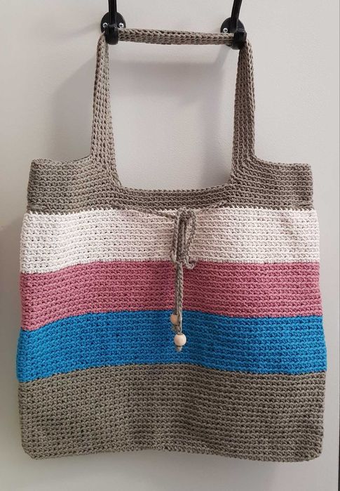 Torebka ze sznurka bawełnianego