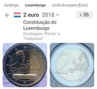 Moeda 2€, Luxemburgo 2018