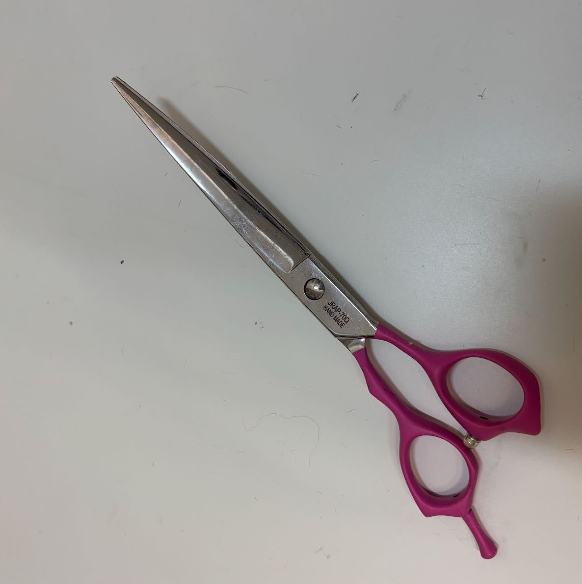 nożyczki groomerskie fryzjerskie Jargem Pink Curved Scissors