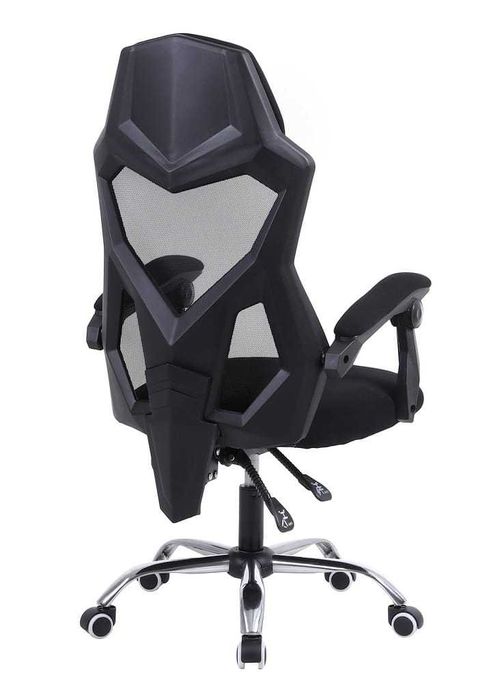 Fotel Gamingowy Biurowy YODA Black Wentylowany  Idealny do Gry i Pracy