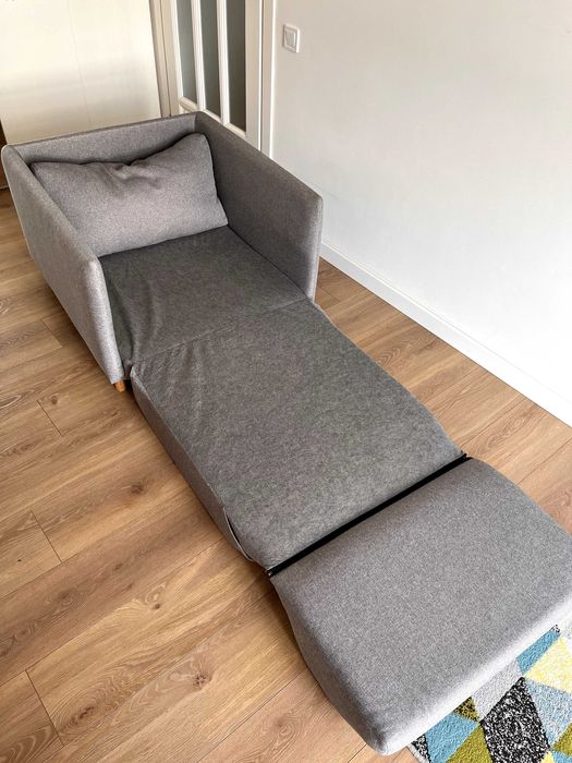 Крісло-ліжко NORODDEN світло-сірий