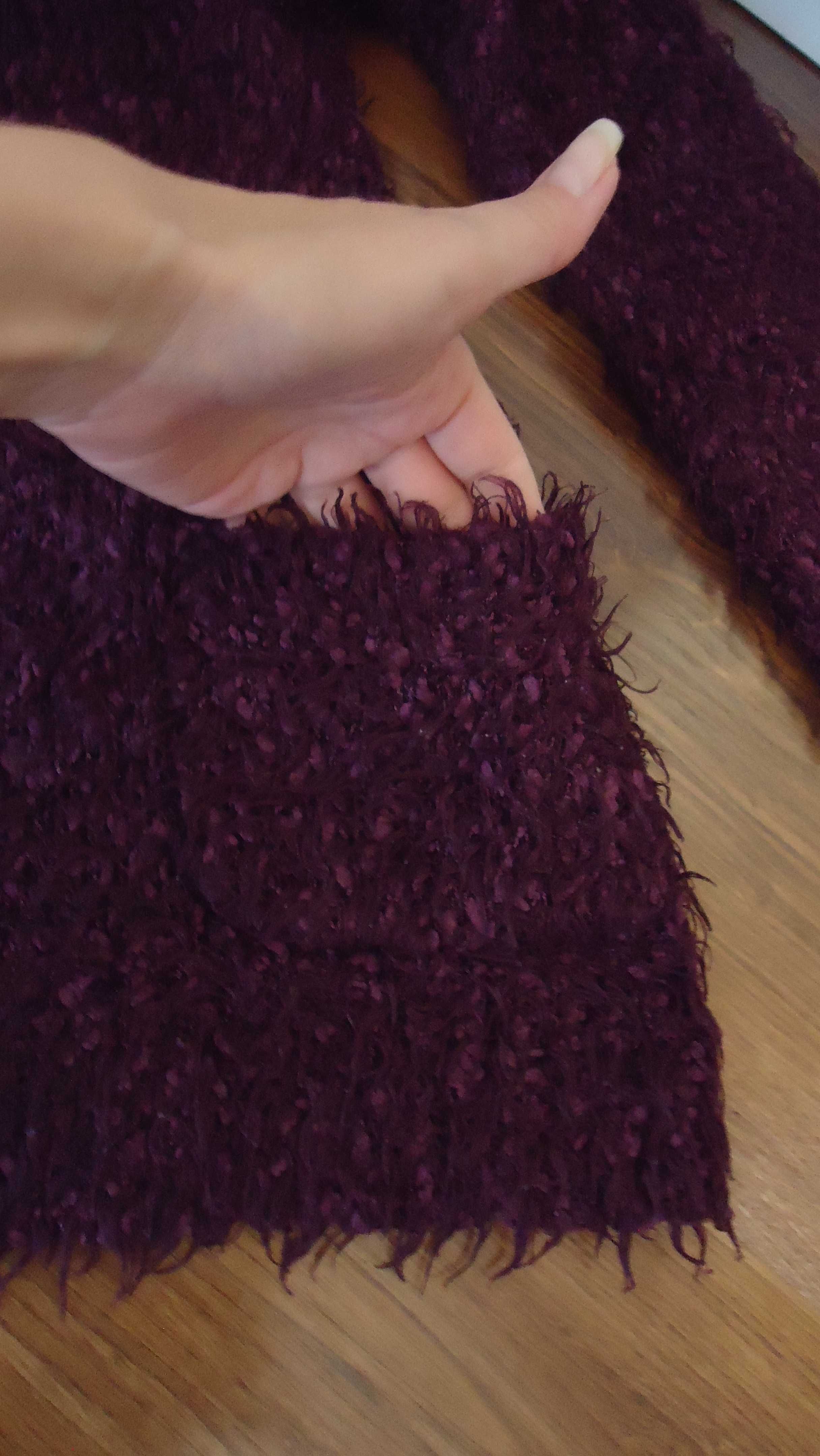 r.S kardigan fioletowy sweter NEW LOOK sweterek bordo kardigan