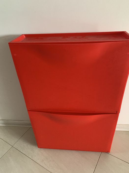 2 szt szafka na buty Ikea trones czerwona