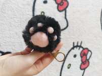 Brelok do kluczy Kitty Paw Black