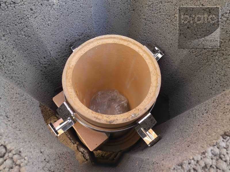 Komin systemowy BRATA, komin ceramiczny fi 180, 6m