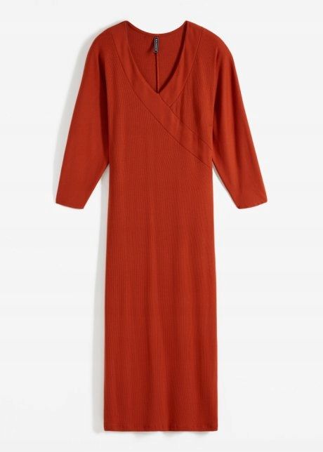B.P.C sukienka midi shirtowa ruda ^48/50