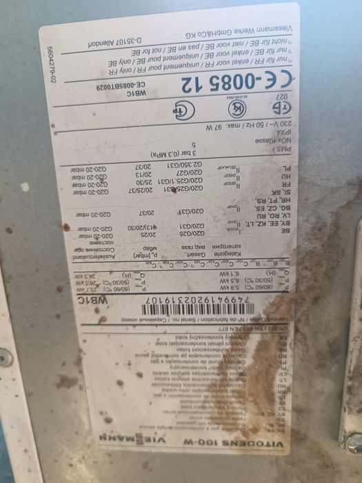 Kocioł gazowy Viessmann Vitodens 100W WB1C c