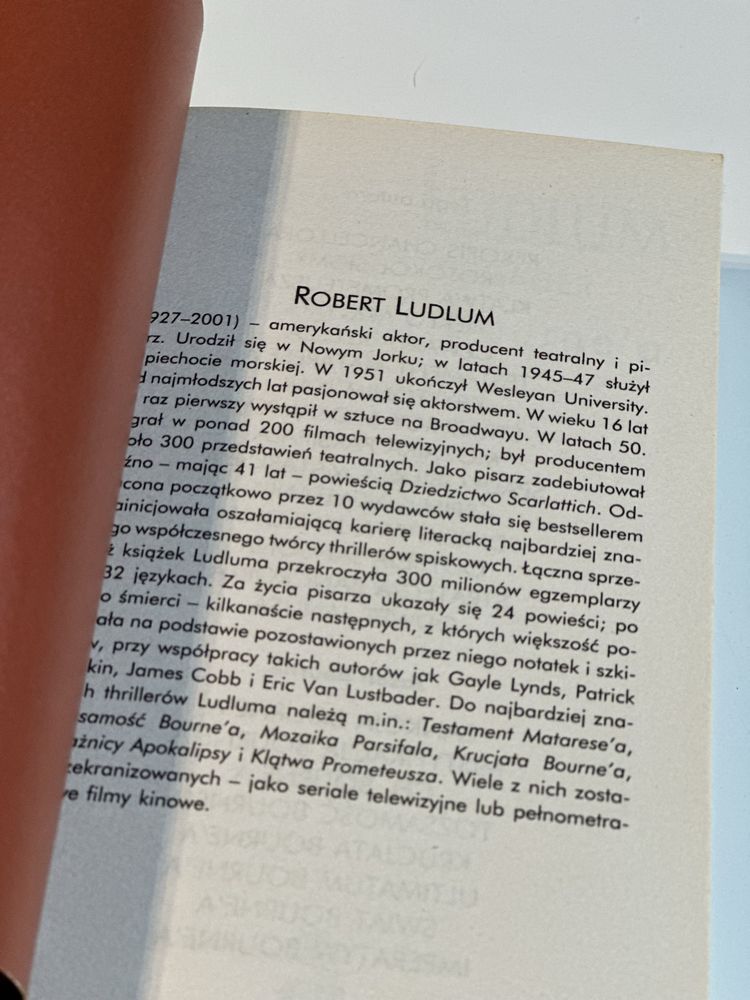 Mistyfikacja Bourne’a Robert Ludlum Eric Van Lustbader